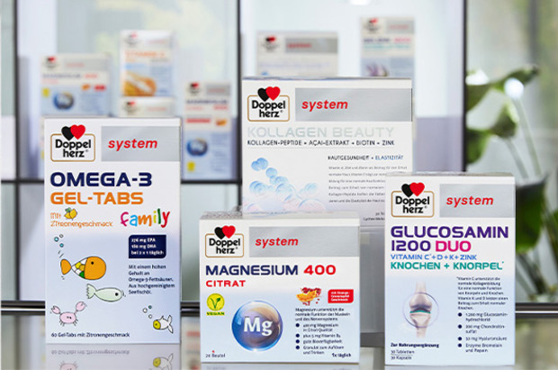 Doppelherz system - Productos para la salud combinados de forma inteligente para farmacias. 